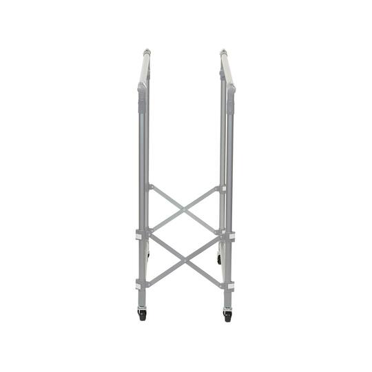 Household Essentials 62" Folding Double Garment Rack with Wheels